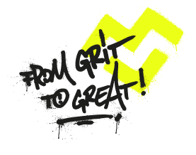 From grit to great Heart Logo